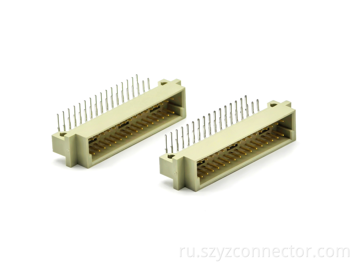 DIN 41612 Разъем Двойной ряд Прямой угол. Мужчина 2*16p Din 41612 Connector Dual Row Right Angle Male 2*16P